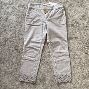 Loft girlfriend chinos - light gray